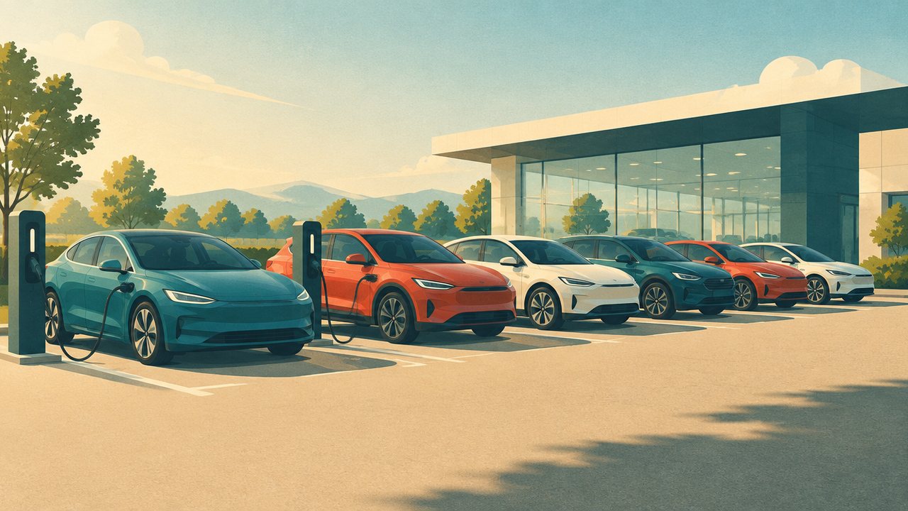 Illustration zur Meldung: Erstmals mehr reine Elektroautos als Benziner und Diesel zusammen: EU-Neuzulassungen im August