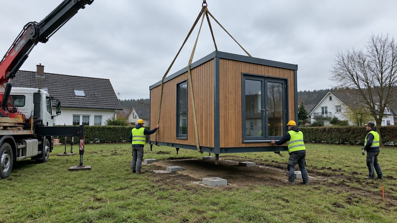 Bild zur Meldung: Heidelberg baut einen Wohnpark aus 36 Tiny Houses auf einer brachliegenden städtischen Wiese