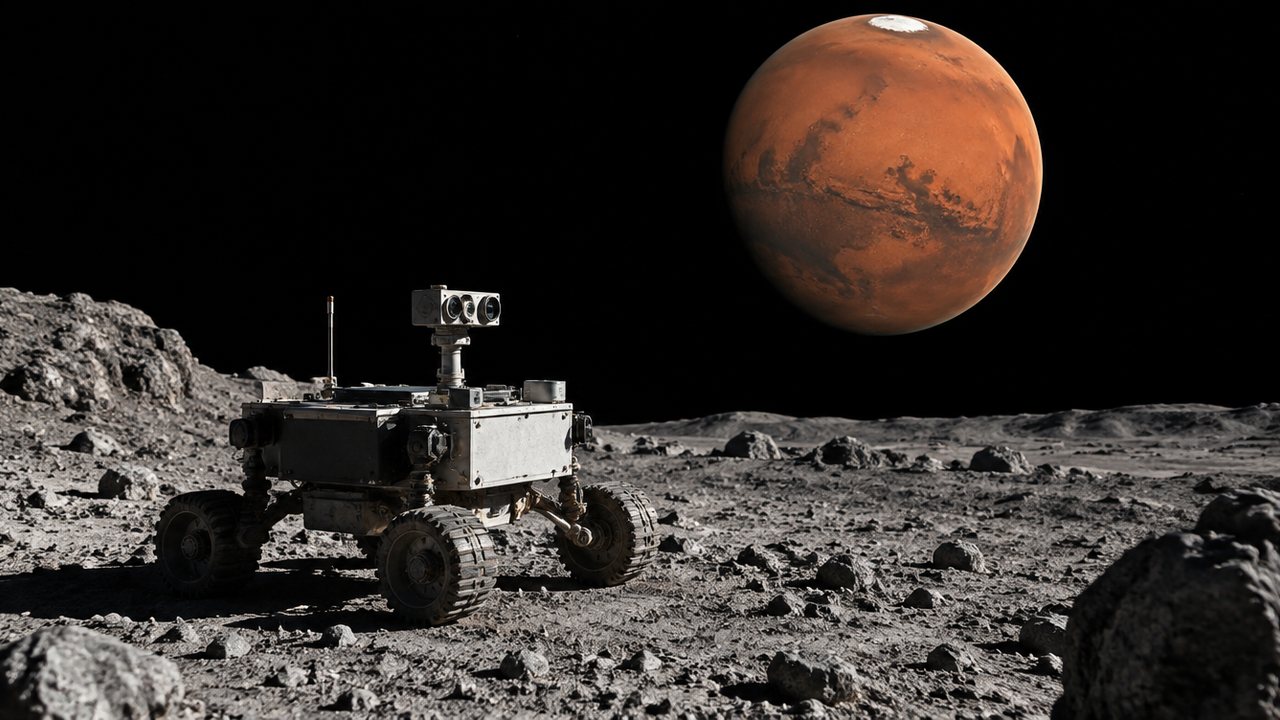 Bild zur Meldung: Mit Rover aus Deutschland und Frankreich: Japanische Sonde MMX startet zu den Marsmonden