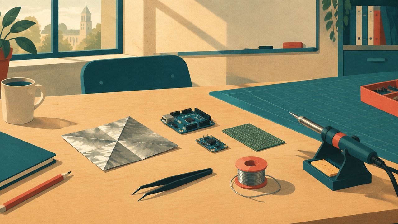 Illustration zur Meldung: Studenten haben das erste frei fliegende Sonnensegel im All entfaltet