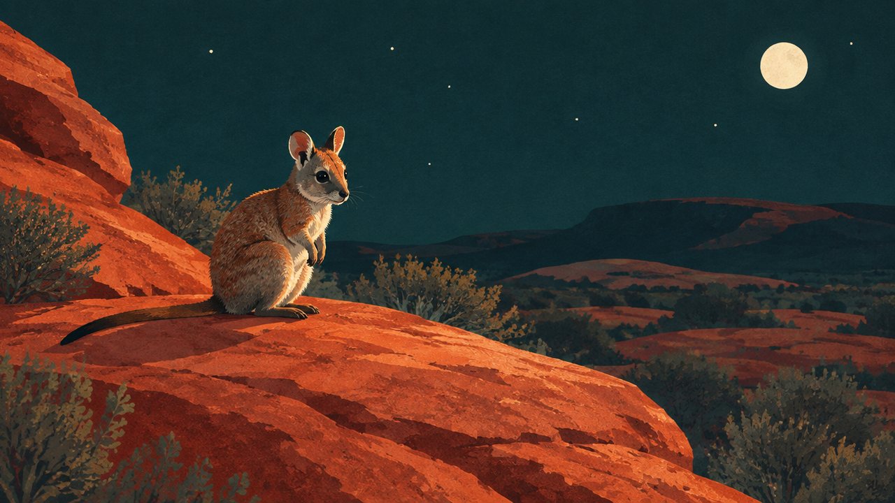 Illustration zur Meldung: Ein winziges Felskänguru läuft nach fünfzig Jahren wieder in eine Wildkamera